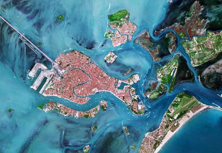 Exploring the Venetian Lagoon: A Satellite's View of Venice