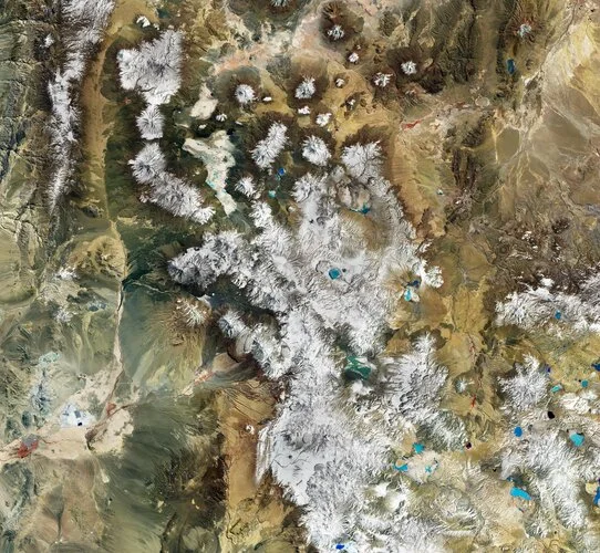 Exploring the Colorful Wonders of Laguna Colorada from Space